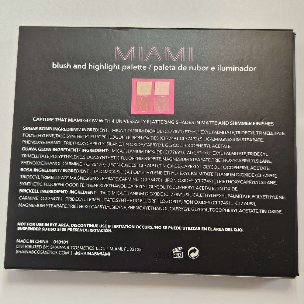Shaina B Miami Blush and Highlight Palette - Picture 5 of 5
